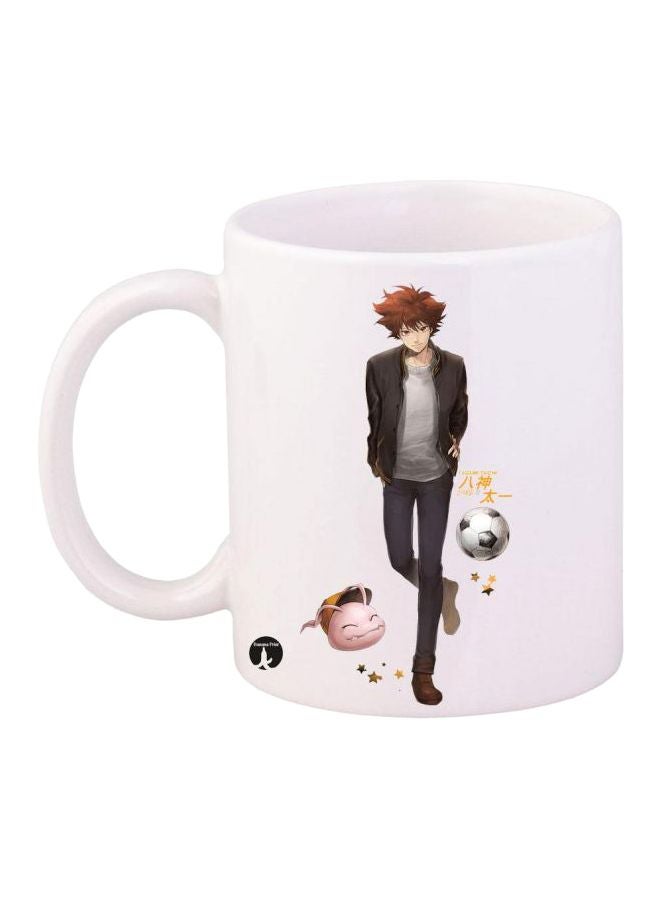 Anime Digimon Printed Coffee Mug White/Black/Brown