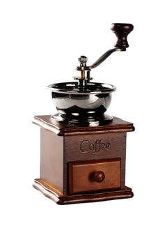 Generic Portable Manual Coffee Bean Grinder Brown/Black 9.5x9.5x16.5cm  - Image 1