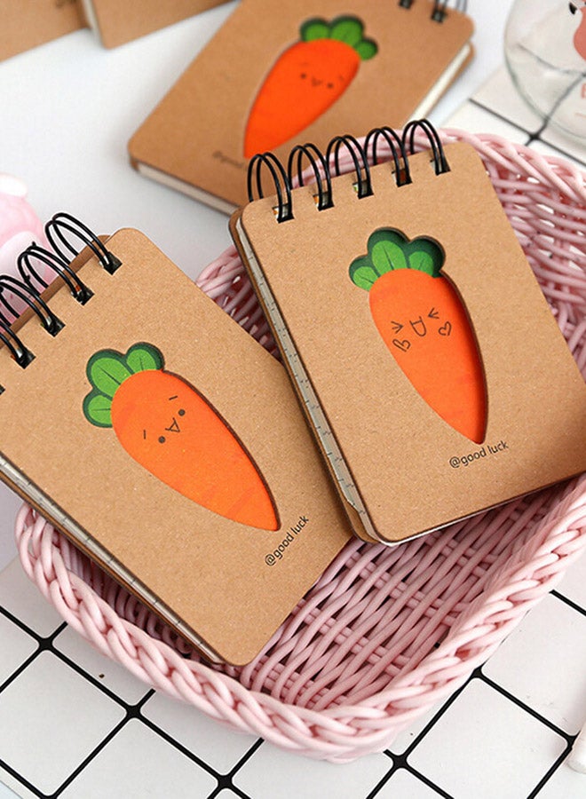 Cute Carrot Students Notepad Multicolour