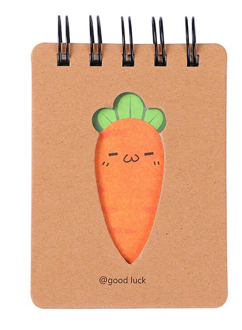 Cute Carrot Students Notepad Multicolour
