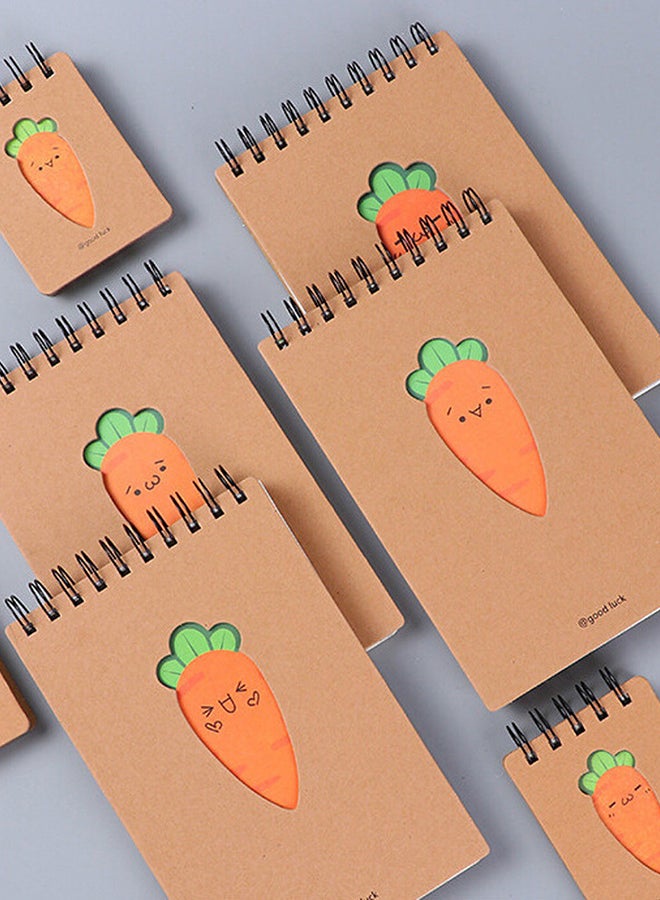 Cute Carrot Students Notepad Multicolour
