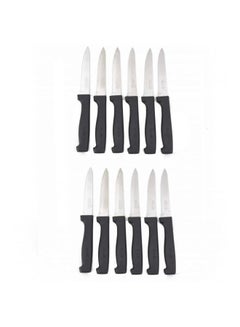 Generic 12-Piece Knife Set  Stainless Steel Black/Silver  - Image 1