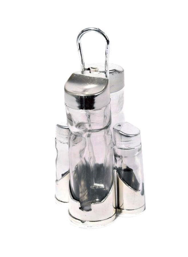 Generic 4-Piece Spice Rack Set Silver/Clear  - Image 1