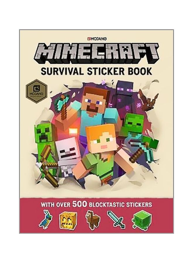 Minecraft Survival Sticker Book Paperback English by Mojang AB - 10/5/2017 