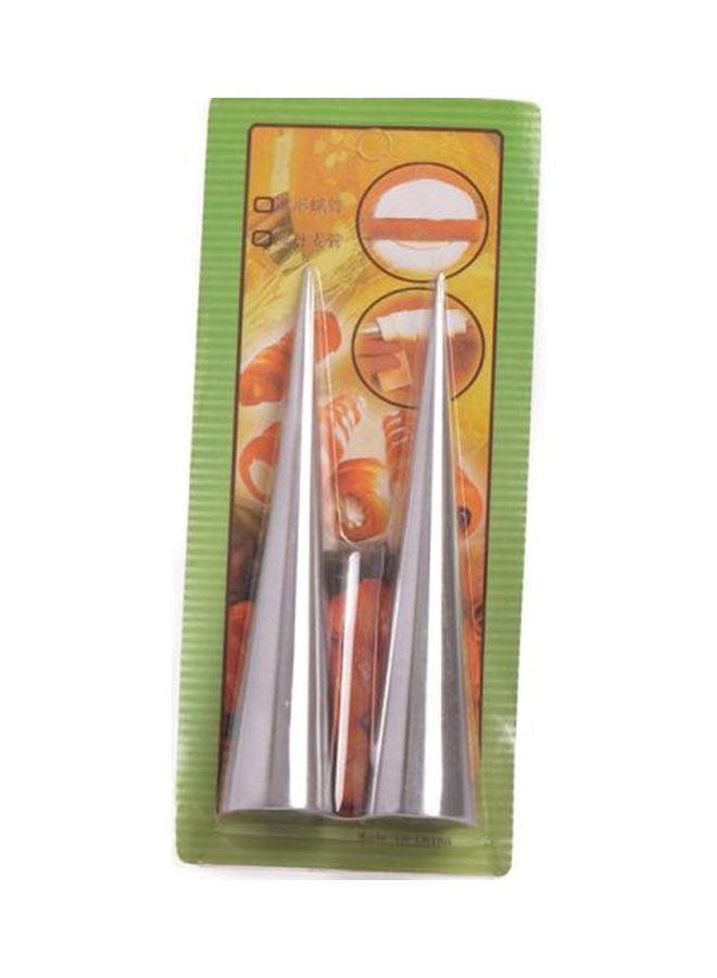 2-Piece Cream Horns Silver