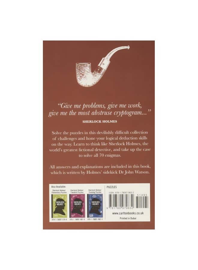 Sherlock Holmes' Rudimentary Puzzles Paperback English by John Watson - 9/19/2017 - Image 2