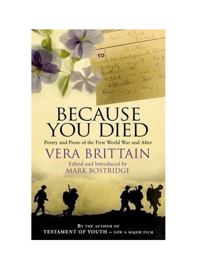 Because You Died : Poetry And Prose Of The First World War And After paperback english - 2/1/2011 