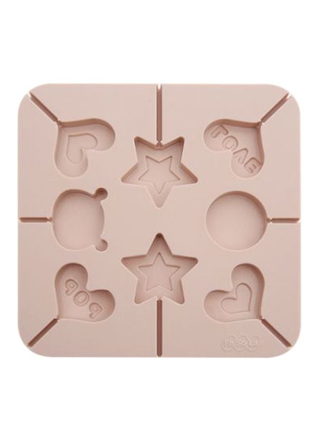 Lollipop Silicone Mould Beige 17.1x17.1x1.5cm  - Image 1