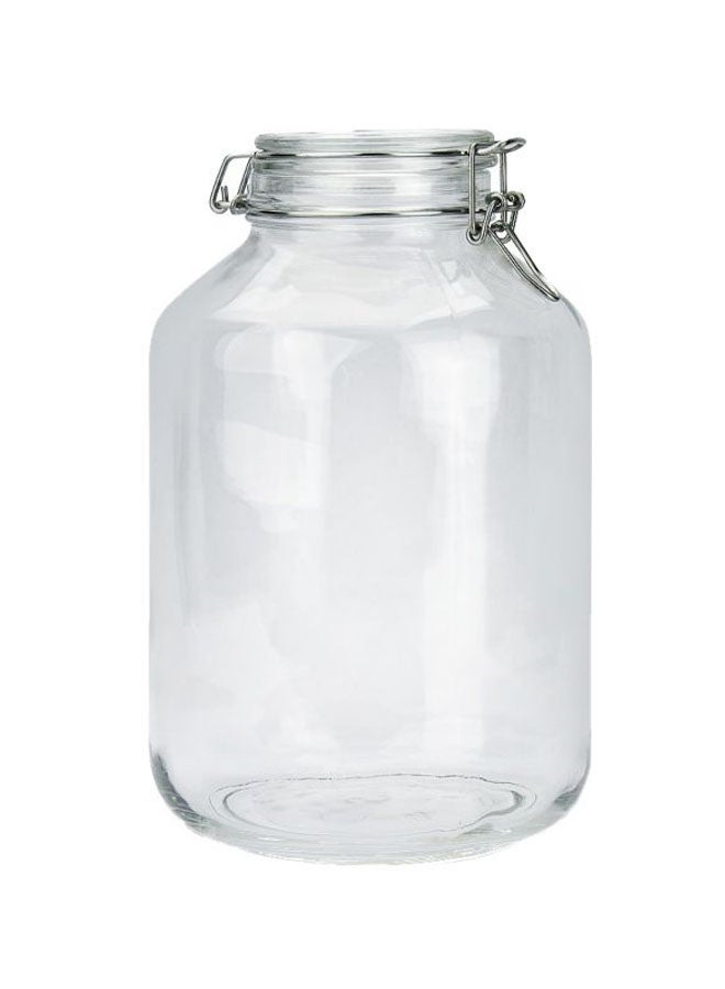 Round Shaped Big Spice Jar Clear/Silver