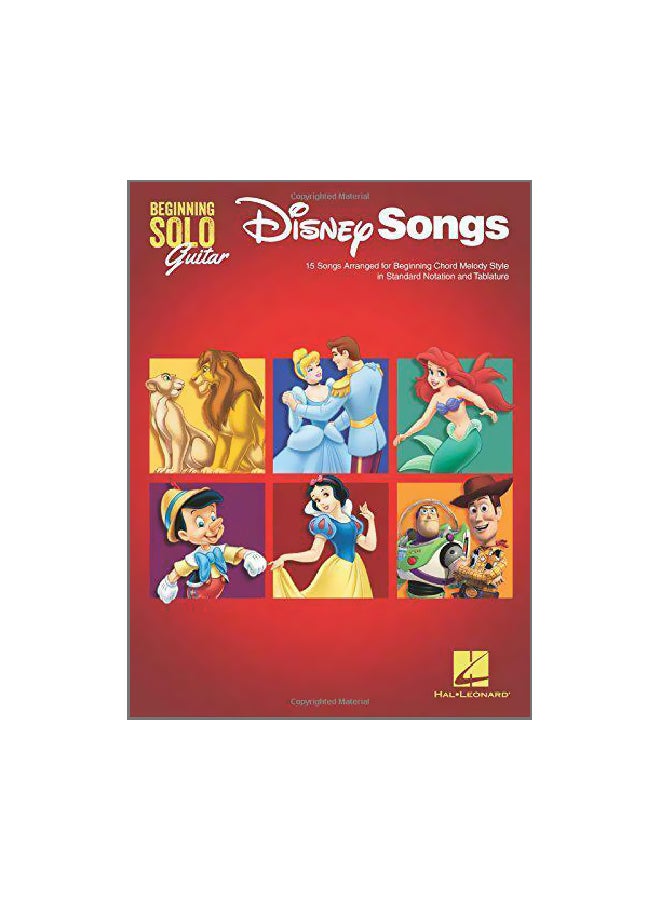 Disney Songs - Beginning Solo Guitar paperback english - 3/21/2018