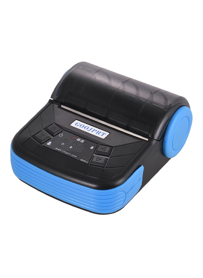 GOOJPRT Portable Thermal Printer 10.5 x 12 x 5.5cm Black/Blue  - Image 1