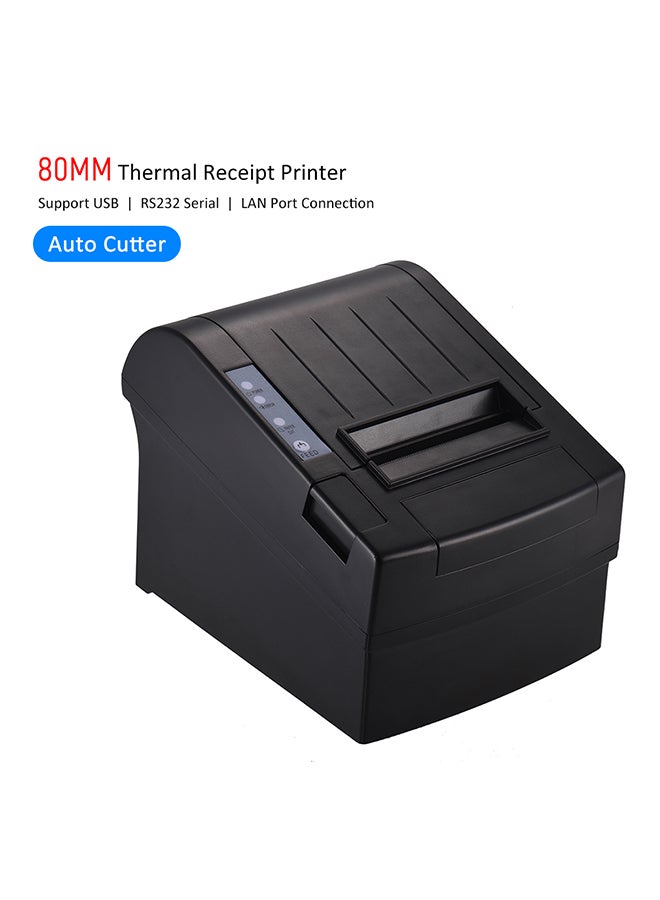 طابعة فواتير وإيصالات حرارية مزودة بمنفذ USB 19.0 x 14.9 x 14.3سم أسود - Image 2