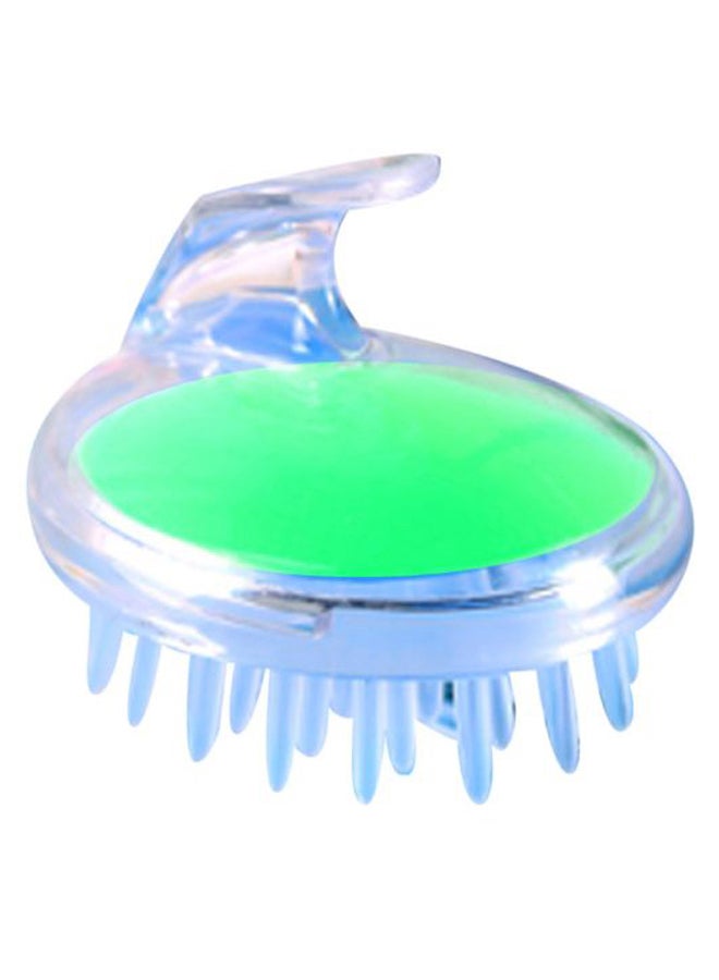 Body Washing Hair Massager Brush Green/Clear
