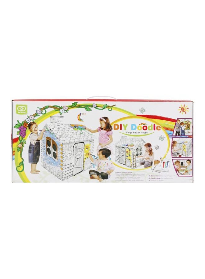 يا هونج لعبة منزل من الخيزران يمكنك تلوينه ورسمه بنفسك طراز TO1180