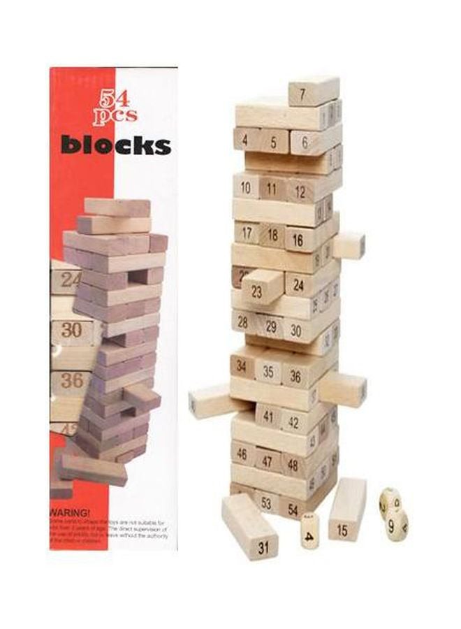 Jenga 54 Pieces Wooden Blocks Big Size  - Image 2