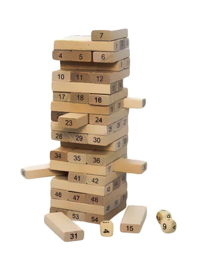 Jenga 54 Pieces Wooden Blocks Big Size  - Image 1