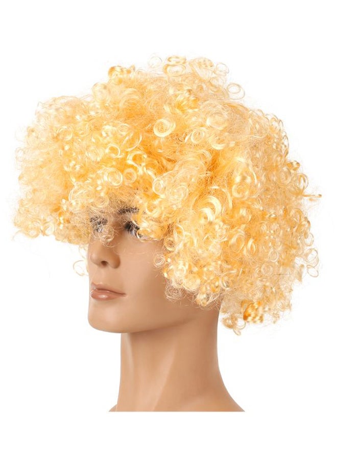 Generic Curly Headwear Wig Light Gold 116grams