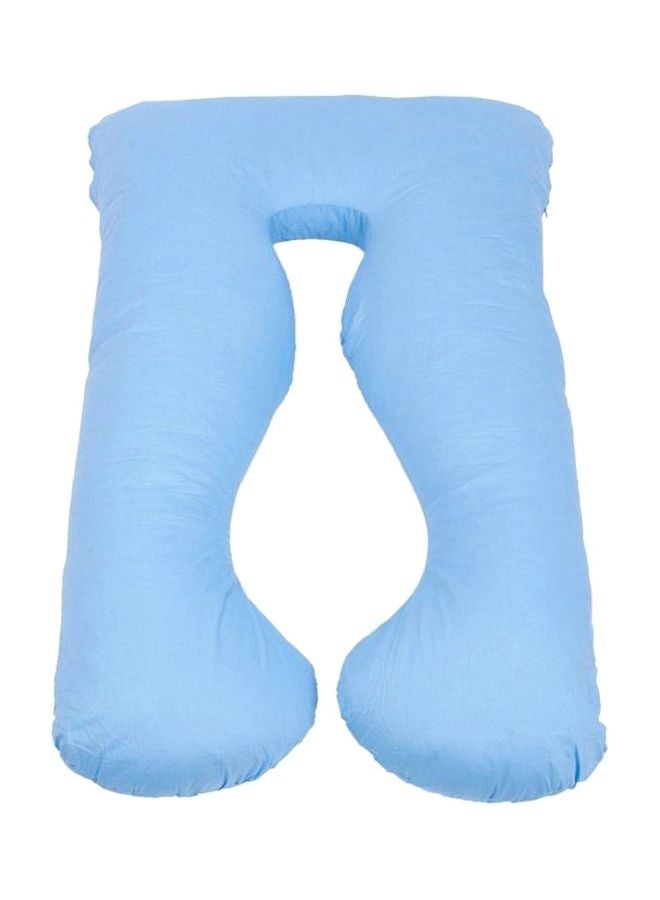 U-Shape Comfort Maternity Pillow Cotton Blue 140x80cm 