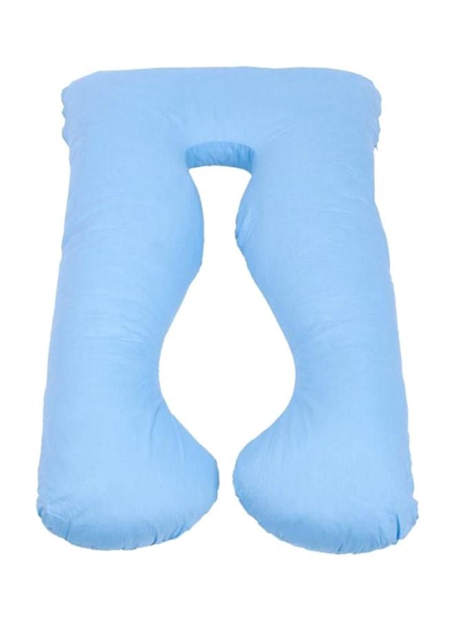 U-Shape Comfort Maternity Pillow Polystyrene Blue 110x70cm