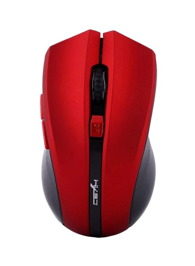 HXSJ Wireless Mouse Red/Black  - Image 1