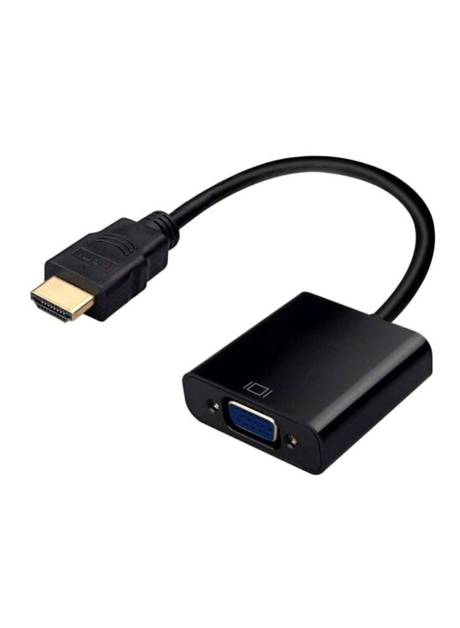 موصل محول من HDMI إلى VGA أسود - Image 1