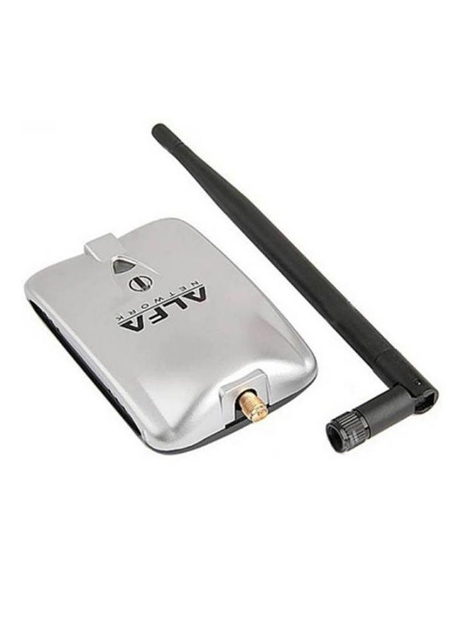 ALFA - Wi-fi USB Adapter With Antenna Silver/Black - Image 1