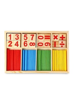 Generic 76-Piece Montessori Wooden Math Game Sticks Toy  - Image 1