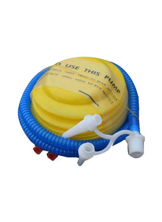 Bellows Inflatable Mattress Bed Foot Air Pump Yellow/Blue/White - Image 1