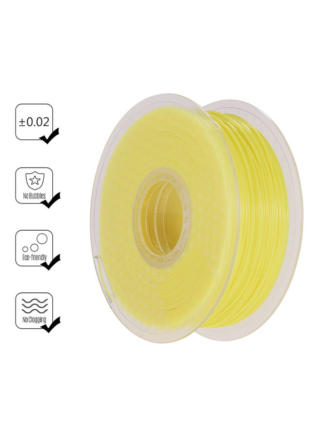 Sunlight/UV Light Color Changing 3D Printer Filament Yellow - Image 2