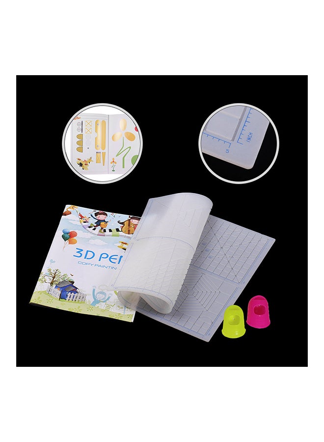 3D Printing Pen Copy Board Drawing Templates Fingerstalls Multicolour - Image 2