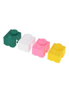 4-Piece 3D Printer Parts V6 Hotend Block Cover Multicolour