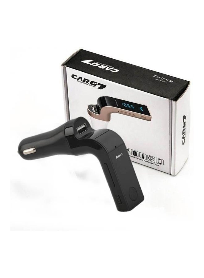 Bluetooth Transmitter With MP3 Player And USB Charger Black
