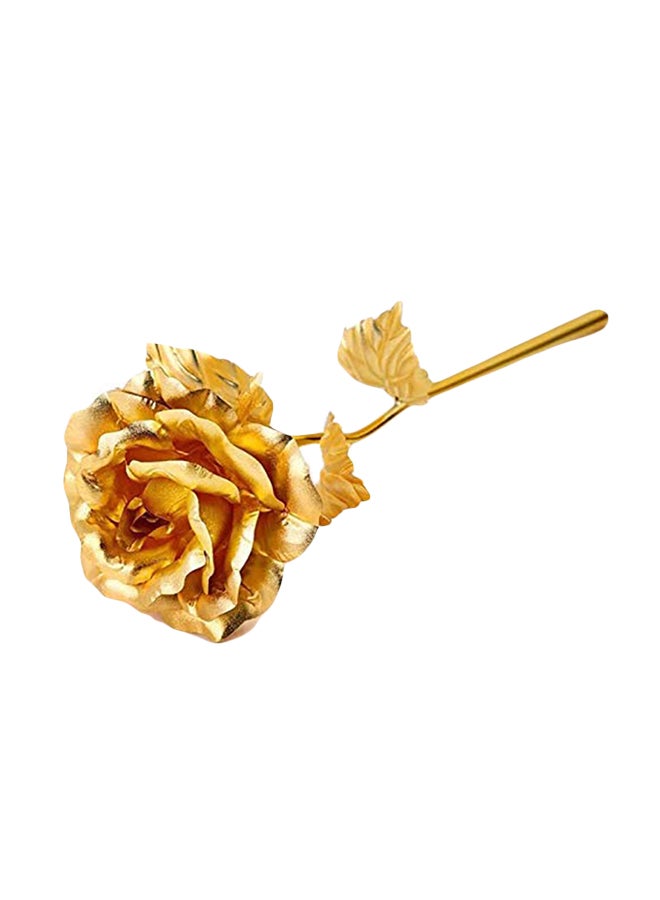 DRAMA HOME Gold Plated Rose Flower Gold 25centimeter  - Image 1