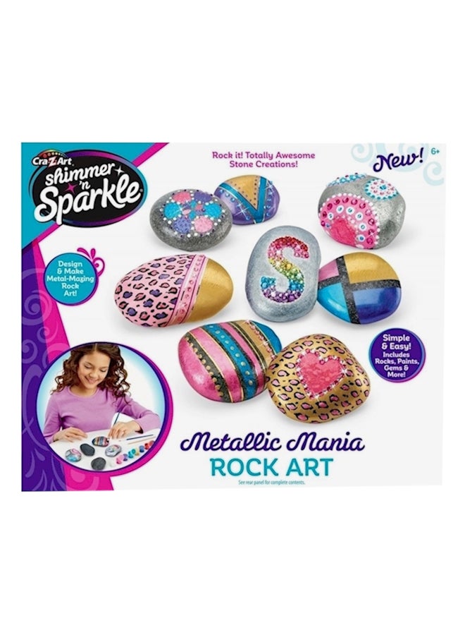 Shimmer N Sparkle Metallic Mania Rock Art Kit 17696 - Image 1