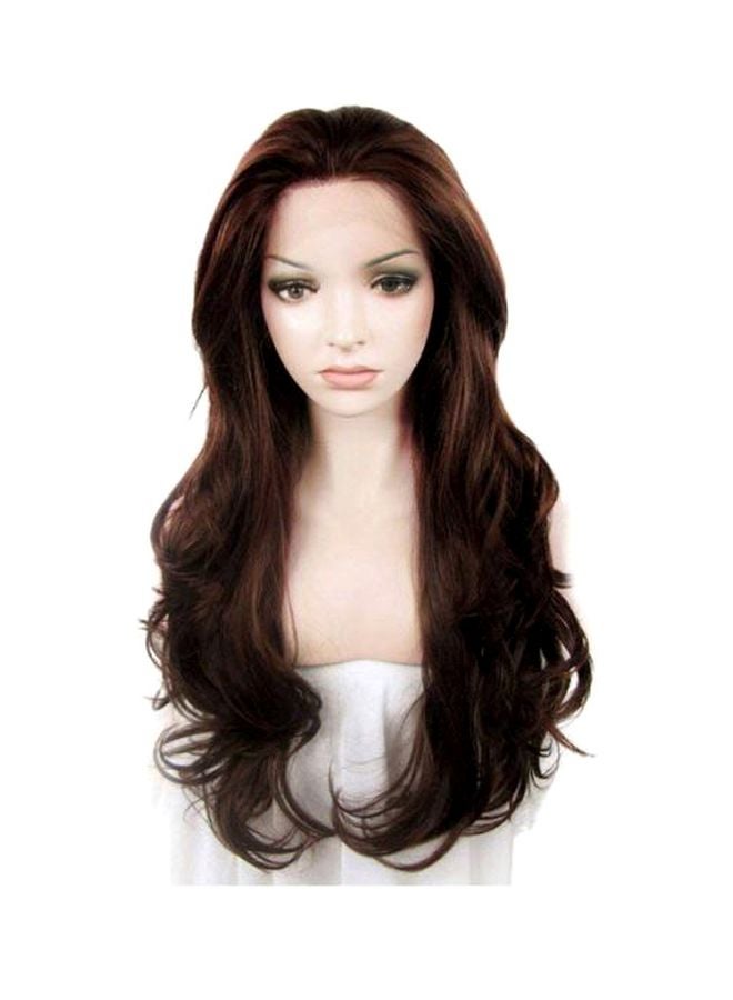 Generic Long Wavy Hair Wig Brown 26inch  - Image 1