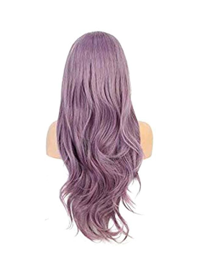 باروكة شعر طويل مموج أرجواني - Image 2