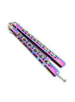 Butterfly Metal Comb Knife Training Tool Purple - v1561641652/N23436142A_2