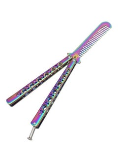 Butterfly Metal Comb Knife Training Tool Purple - v1561641653/N23436142A_1