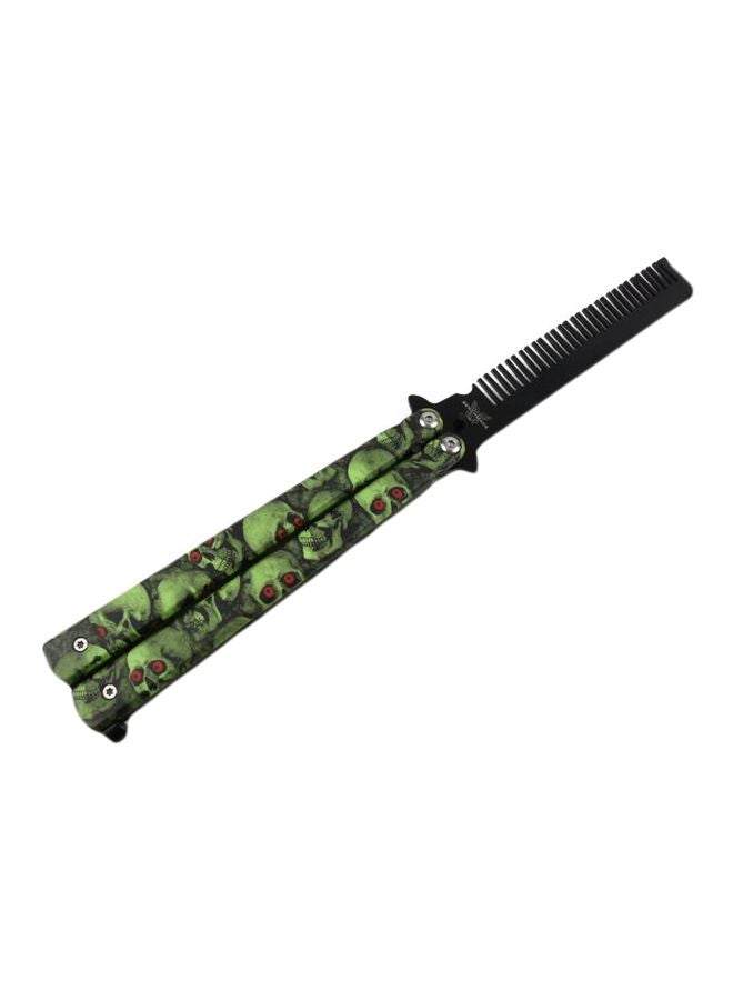 Butterfly Knife Comb Green/Black