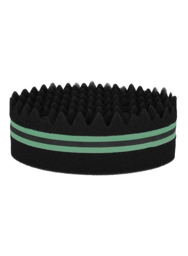 Double Sided Curly Sponge Hair Roller Black/Green - Image 1