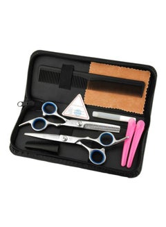 Generic Professional Hair Cutting Scissors Set Black/Silver/Pink  - Image 1