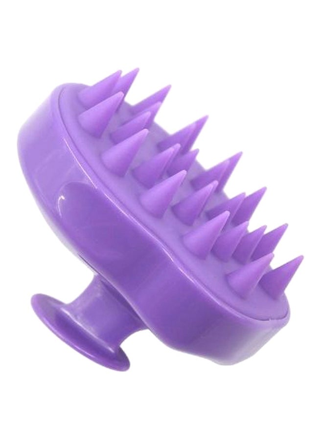 Silicone Shampoo Hair Massager Brush Purple - Image 1