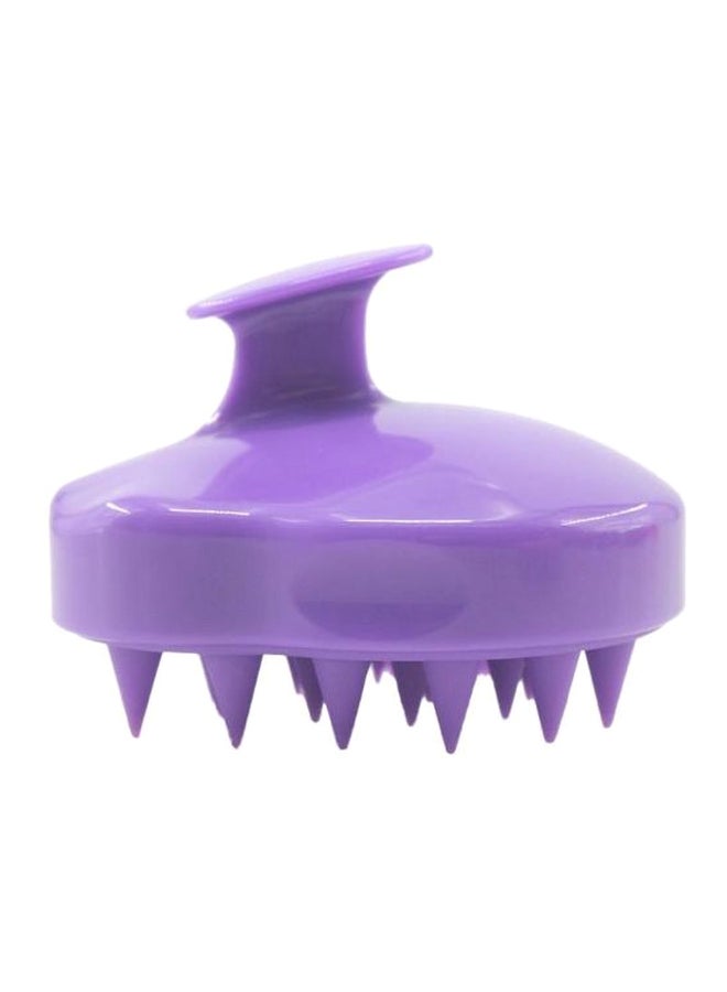 Silicone Shampoo Hair Massager Brush Purple - Image 2