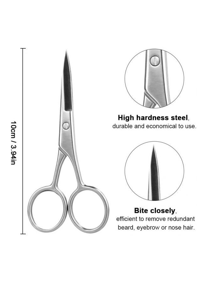 Generic Mini Eyebrow Nose Hair Shear Silver  - Image 2