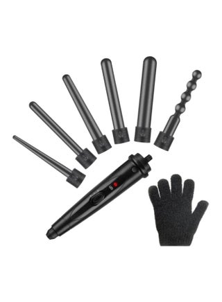 6 in 1 interchangeable Wand Hair curling Iron set Black - v1561641751/N23615614A_1
