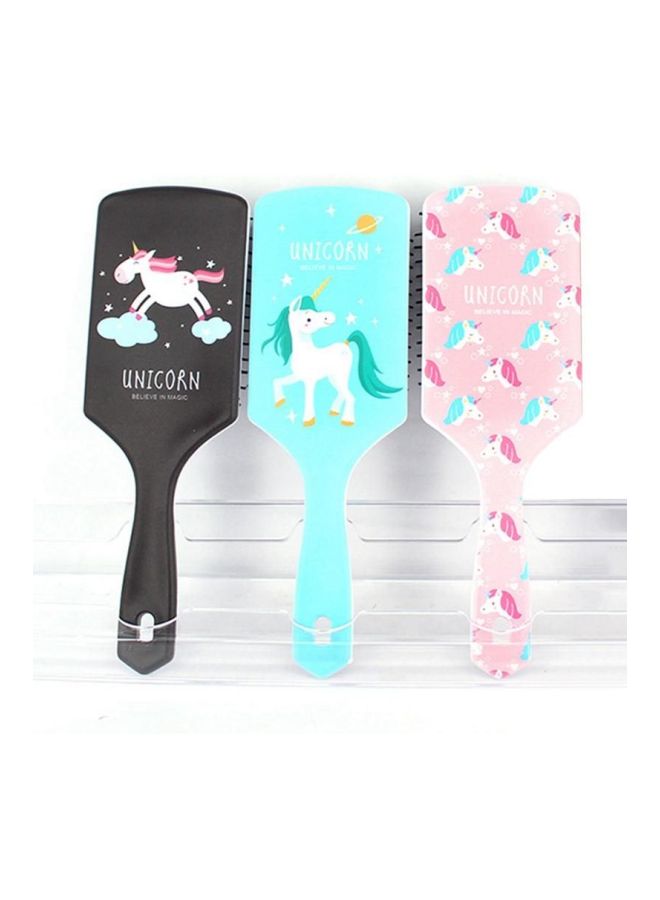 3-Piece Patterned Hair Brush Multicolour - Image 2