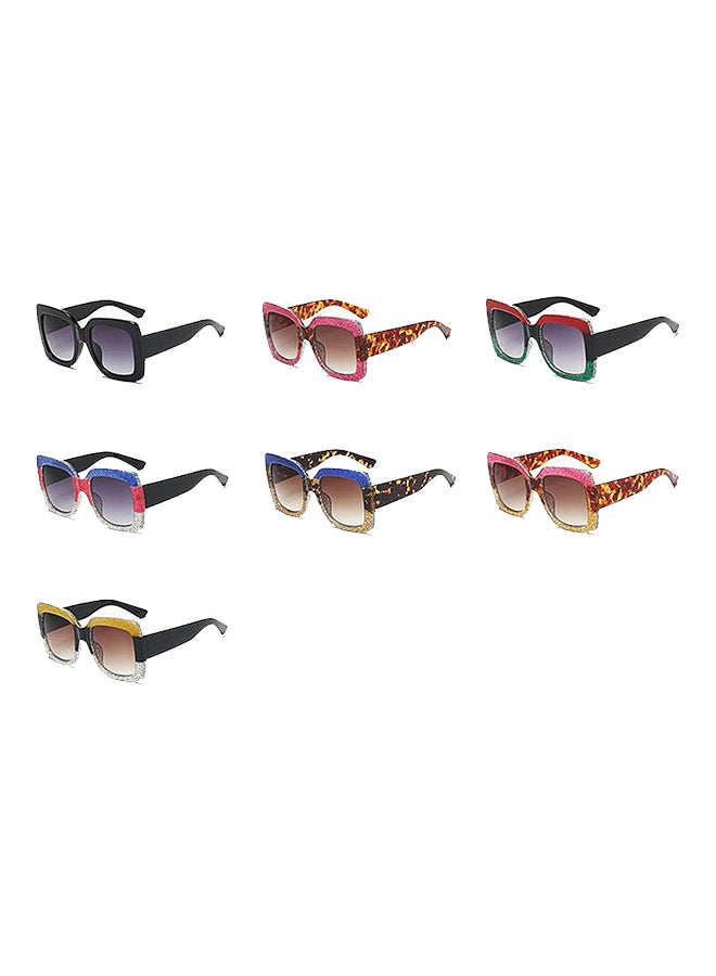 Women's Vintage Fashion Square Sunglasses Gradient Lens - Image 2
