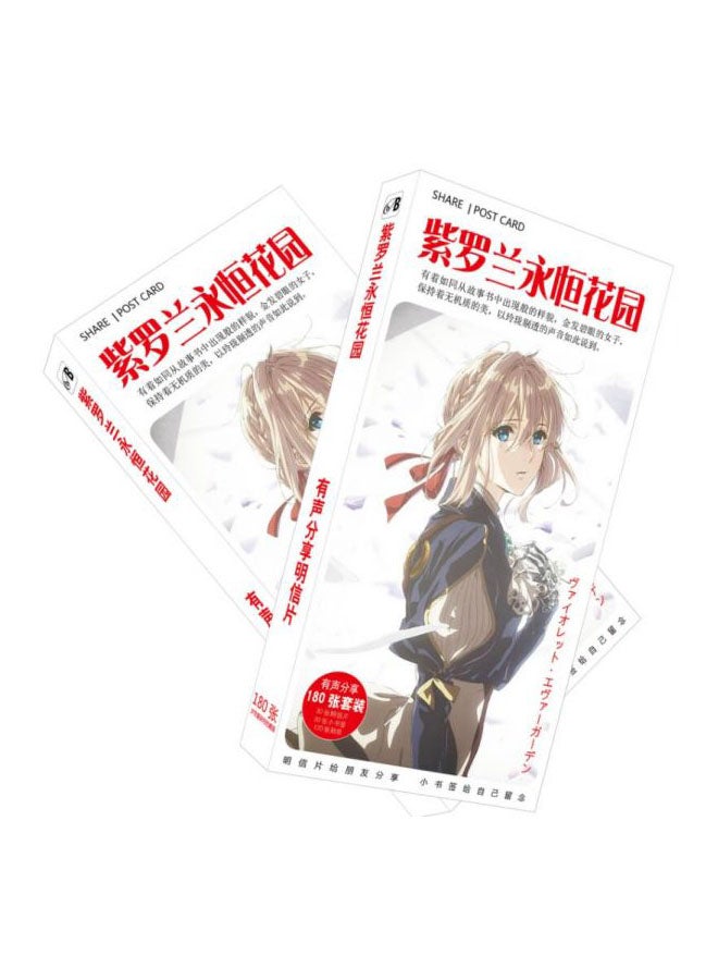 Generic - 180-piece Anime Violet Evergarden Card Photo Postcard - Image 1