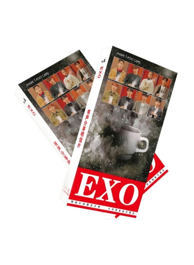 180-Piece EXO Card Photo Postcard
