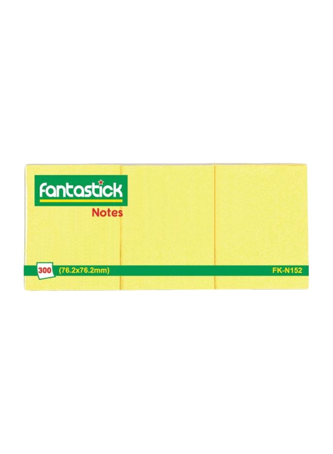 Fantastick 300- Piece Note Set Yellow 